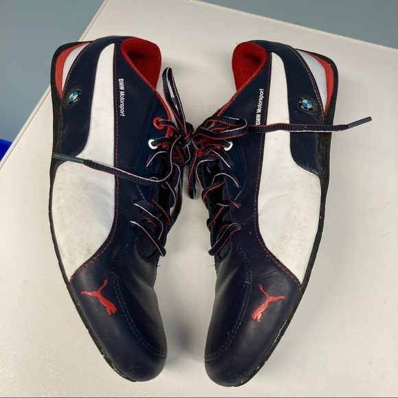 PUMA BMW Collab Sz 11 Drift Cat 5 Smooth Leather Slick  Design Comfort Sneakers - Picture 4 of 12